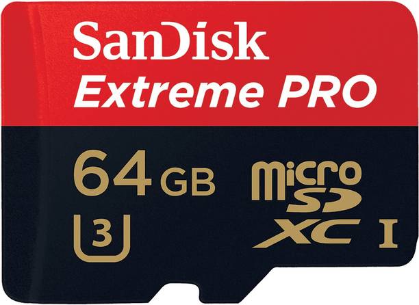 SanDisk Extreme Pro 64 GB MicroSDXC UHS Class 3 95 MB/s  Memory Card