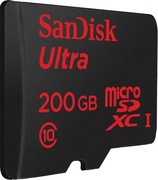 SanDisk Ultra 200 GB MicroSDXC Class 10 90 MB/s  Memory Card