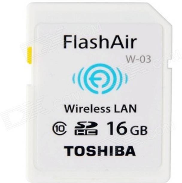 TOSHIBA Wireless Lan 16 GB SDHC Class 10 20 MB/s Memory Card
