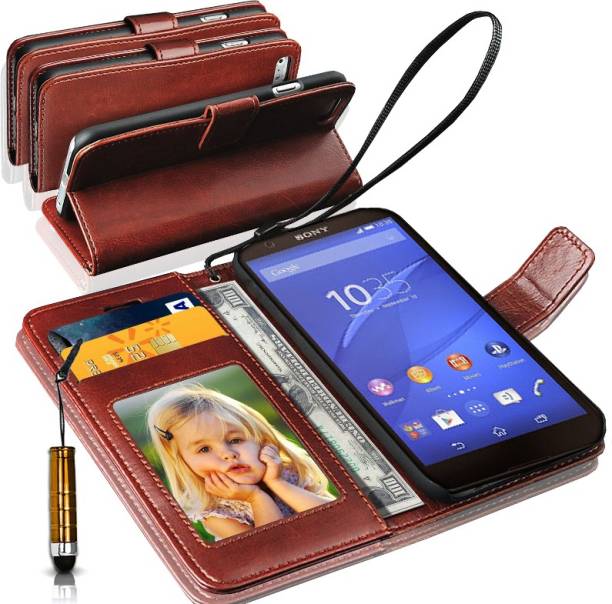 GBOS Sony Xperia Z3 Compact Wallet Case With Mini Stylu...
