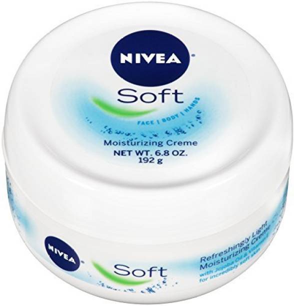 NIVEA Soft Refreshingly Soft Moisturizing Creme with Jojoba Oil and Vitamin E