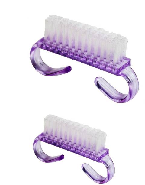Out Of Box Nail Art 2 Sizes Cleaning Brush Tool Manicure Pedicure(Pair)