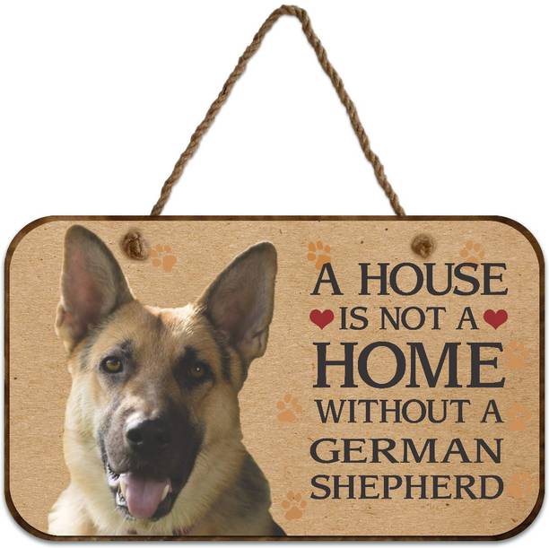 Name Plates At Best S In India Ezyprnt Wooden A House Is Not Home Without German Shepherd Dog Plaque Name Plate