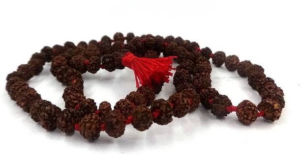 Sitare Rare Quality Dia. 4 mm Jaldoop Rudraksh 108 beads Mala Wood Necklace