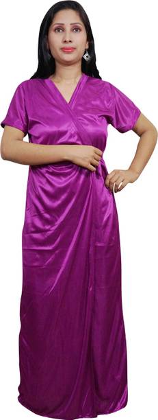 Indiatrendzs Women Nighty with Robe