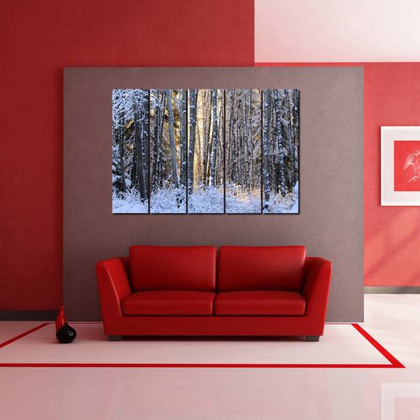 999 Store Forest Ice Trees Digital Reprint 30 inch x 52 inch Painting