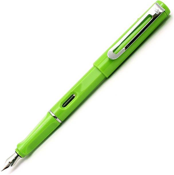 JINHAO Gloss Green and Chrome Clip Fountain Pen