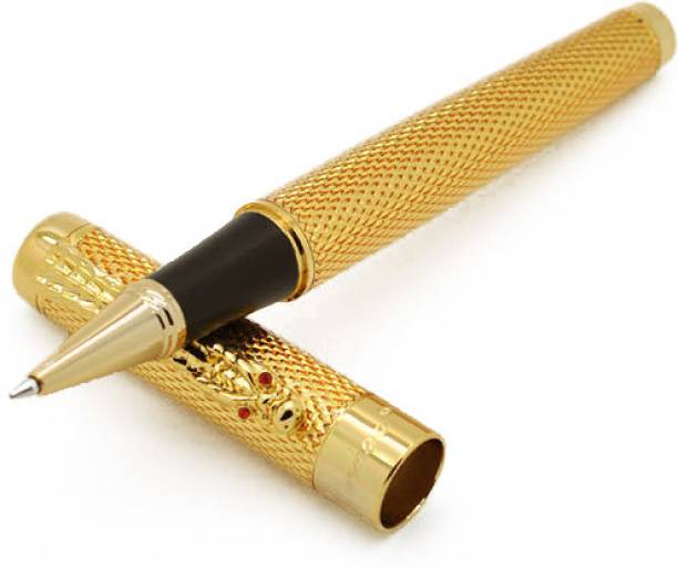 JINHAO Golden Dragon Carved Roller Ball Pen