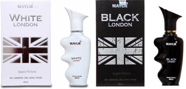 MAYUR White & Black London Gift set(2pcs of 60ml) Eau de Parfum  -  120 ml