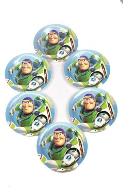 FUNCART Toy Story Theme 7 Inches Disposable Paper Plate Tray