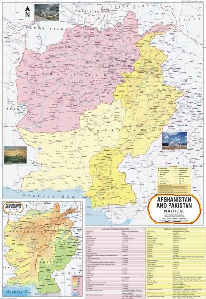 Pakistan Map Paper Print