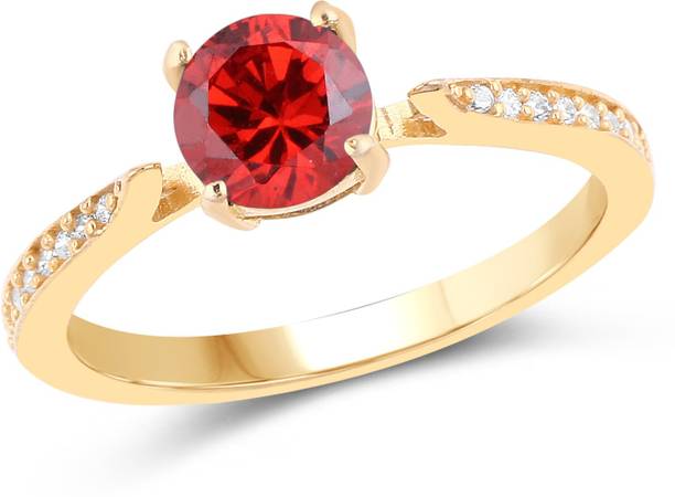 Engagement Rings For Women Online Johareez Br Cubic Zirconia Plated Ring
