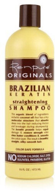 renpure brazilian keratin straightening shampoo