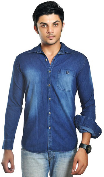 denim shirt for men flipkart