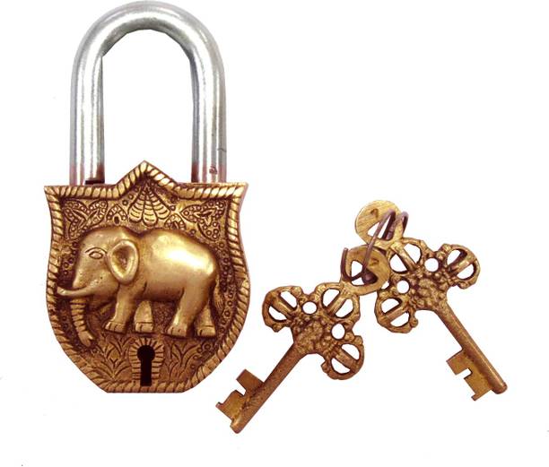 Aesthetic Decors Home Decor Online Aesthetic Decors Elephant Design Decorative Lock Showpiece 11 5 Cm