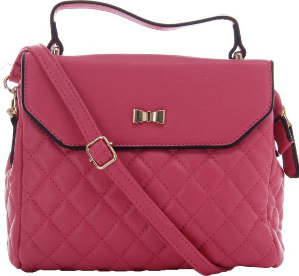 Glam Diva Handbags Clutches Online Glam Diva Women Casual Pink Pu Sling Bag