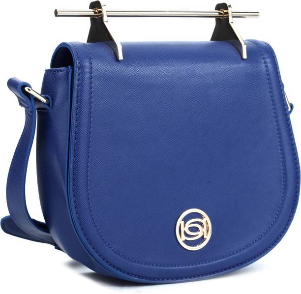 Bebe Handbags Clutches Online At Best Bebe Women Casual Blue Genuine Leather Sling Bag