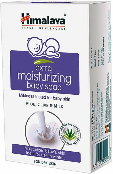 HIMALAYA Moisturizing Baby Soap - 125 gm - Pack of 10