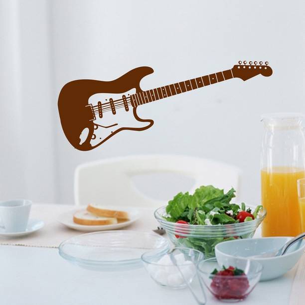 Decor Villa 127 cm Decor villa Play Guitar Wall Decal & Sticker Self Adhesive Sticker