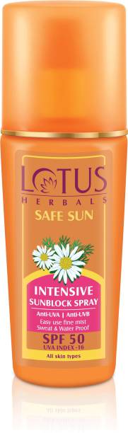 LOTUS HERBALS Herbals Safe Sun Intensive Sunblock Spray UVA Index 16 - SPF 50