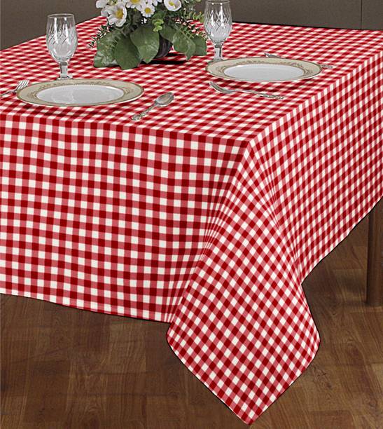 Table Covers Under Rs 299 At Flipkart Airwill Checkered 4 Seater Table Cover
