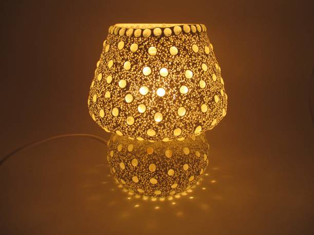 Night Lamps Led Flood Light Laser Pillar Post Royal Indian Craft Handcrafted Colorful Decorative Gift Table Lamp Night