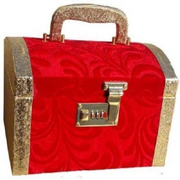KUBER INDUSTRIES Palki Vanity / Cosmetic / Bangle Box in heavy Hard Coated Material With Lock Make Up Vanity Box