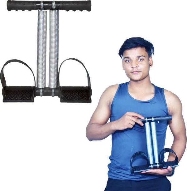AJRO DEAL Double Spring Tummy Trimmer- Fitness Equipment Ab Exerciser (Black) Ab Exerciser