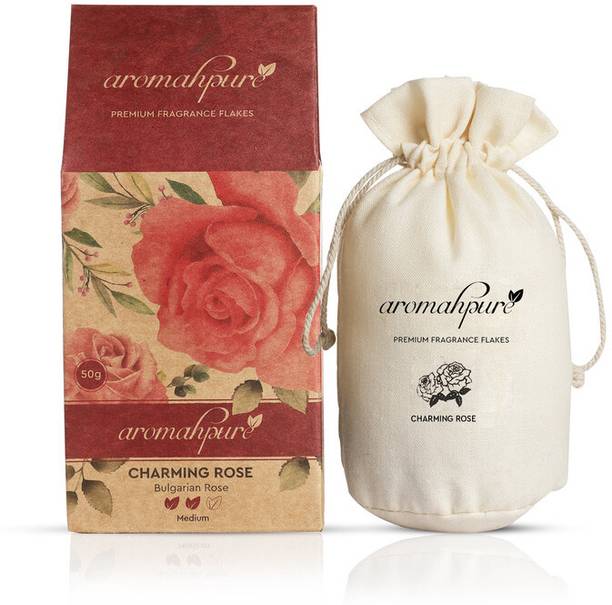 Aromahpure Premium Car Perfume Fragrance Flakes - Charming Rose, Luxury Car Air Freshener Diffuser
