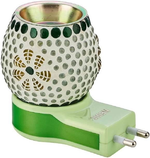 PSOUL Ceramic Electric Kapoor Dani Night Lamp With ROSE Essential Oil Perfume Ceramic Incense Holder Set