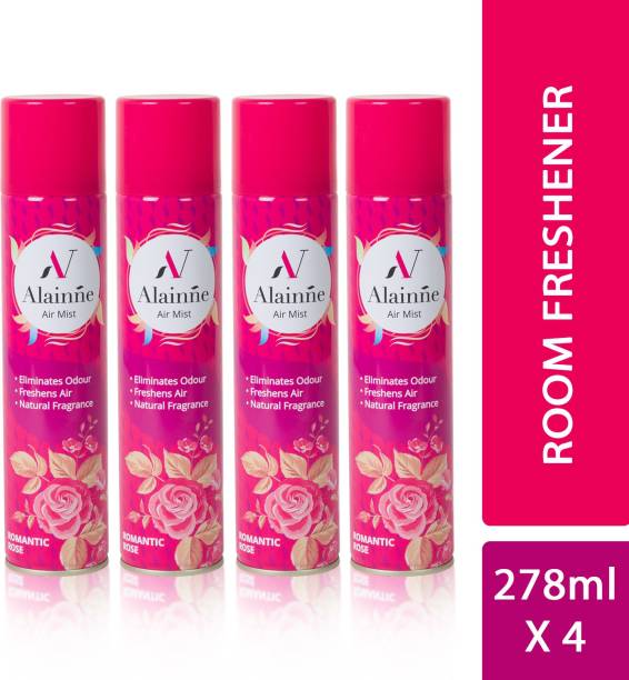 ALAINNE Air Mist Air Freshener Rose Pack Of 4 Spray