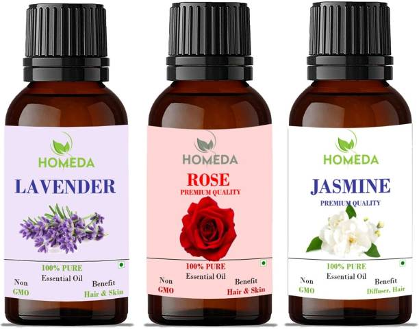 Homeda Lavender, Jasmine and Rose Aroma Oil
