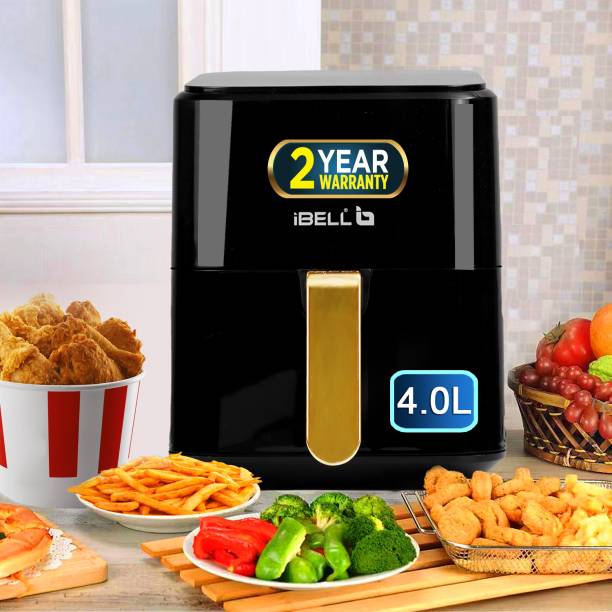 iBELL AF400M Air Fryer 4L 1400W, Touch Control with 7 Pre-sets, Timer, Auto Cut-Off, Air Fryer