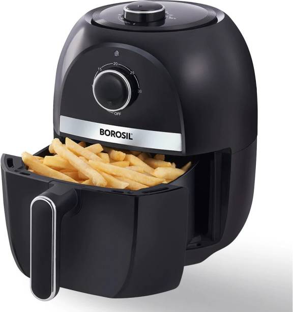 Borosil 4-in-1 fry, grill-bake and roast. Make samosas, french fries, and more Air Fryer
