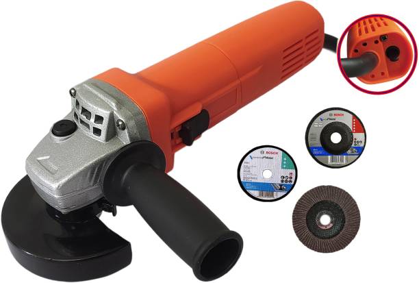 DUMDAAR Double Switch 1100w Angle Grinder Machine With Flap Bosch Grinding &amp; Cutting Dic Angle Grinder