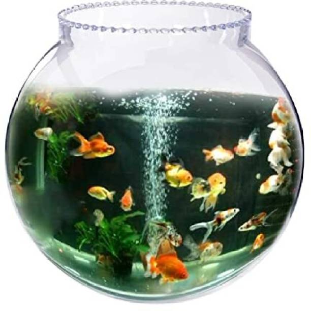 Artifice large 10 inch aquarium fish bowl vase for home,restaurants, hotels, center table Round Ends Aquarium Tank
