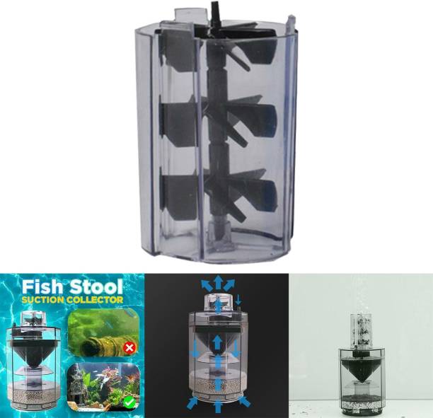 Lyla Spiral Fan for Aquarium Fish Stool Suction Collector Tank of Fish Filter Cube Aquarium Tank