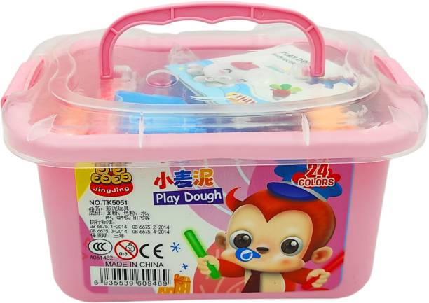 poksi 24 Pcs Colorful Clay Box with moulds and injection| Putty clay Toy| Art Clay