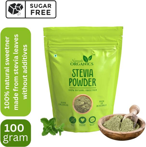 Namah Organics Stevia Powder 100GM Sugarfree Zero Calorie Natural Sweetener (100gm) Sweetener