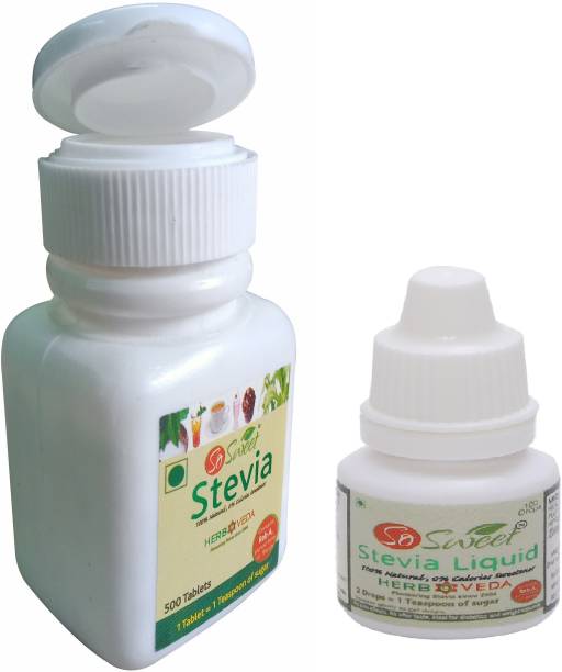 SO SWEET Stevia Tablets & liquid Sugar Free 100% Natural Sweetener