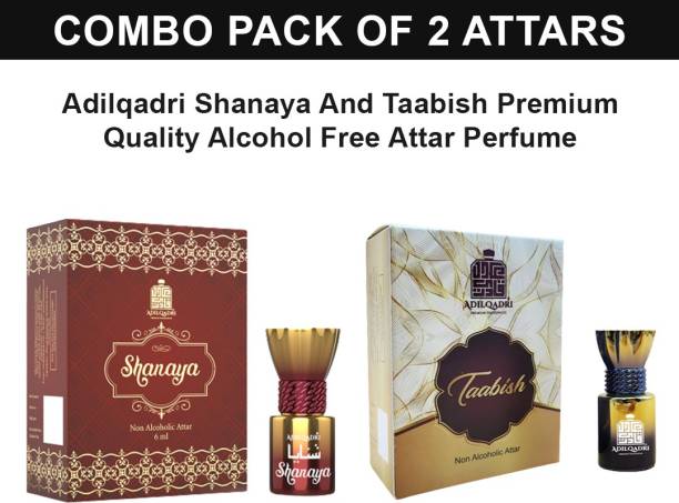 Adilqadri Shanaya And Taabish Premium Quality Alcohol Free Roll On Attar Perfume Floral Attar