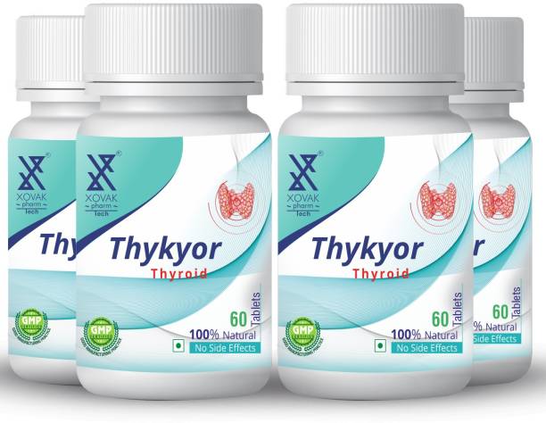 xovak pharma Ayurvedic Thykyor Tablet For Normalize Thyroid functions, Stress and Anxiety