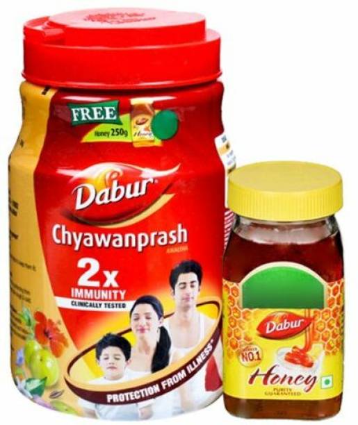 Dabur Chyawanprash Jar 2kg With Free Honey 250g|2X Immunity Booster