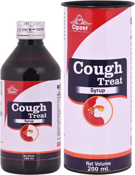 CIPZER Cough Treat Syrup|Gives prompt symptomatic relief in dry and cough-200 ml