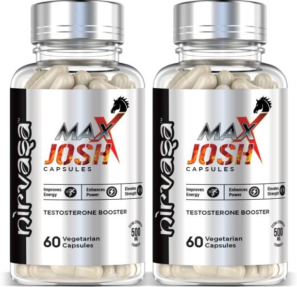 Nirvasa Maxx Josh Testosterone Booster for Men Supplement Pack of - 2