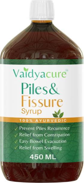 Vaidyacure Piles Syrup 450ml | Ayurvedic Piles Relief Medicine for Piles Pain |100% Natural