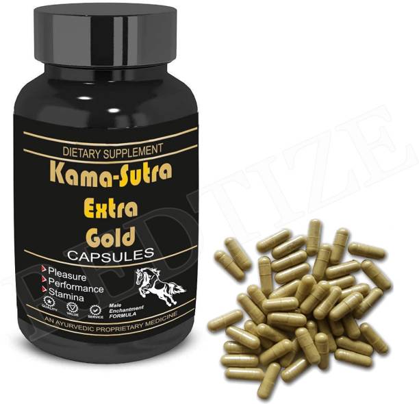 Redtize Kama Sutra Extra Gold Veg 60 Capsule for Performance Stamina and Pleasure