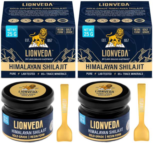 LIONVEDA 50g Original Himalayan Shilajit Resin for Men,Stamina,Power & Gym-Pure & Natural