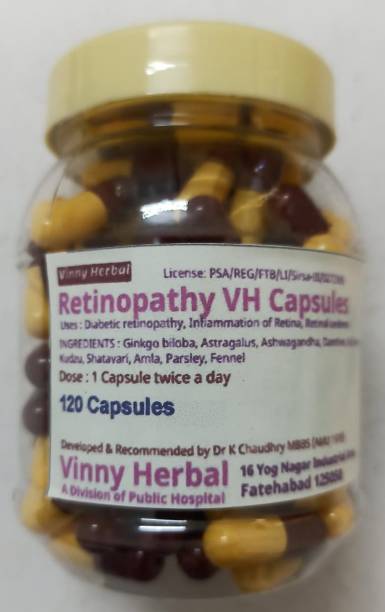 Vinny Herbal Retinopathy VH Capsules 120 Caps Jar