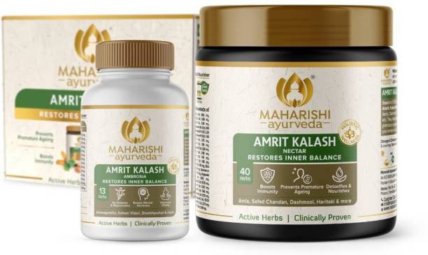 MAHARISHI ayurveda Amrit Kalash Ambrosia Tablets & Nectar Paste For Immunity, Vitality & Wellness